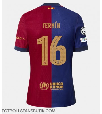 Barcelona Fermin Lopez #16 Replika Hemmatröja 2024-25 Kortärmad